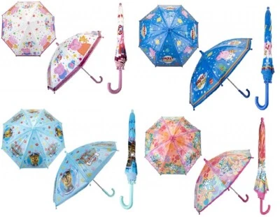 PAW PATROL PEPPA PIG Childrens Character Umbrellas Peppa Pig Paw Patrol Choice 4 Designs School Rain