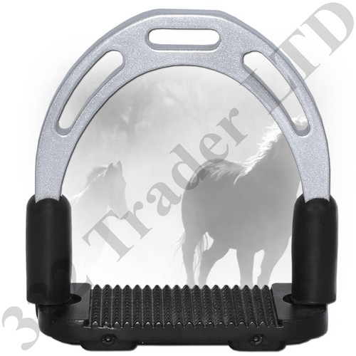 Flexi Jin Stirrup - Aluminium - Double Shade Horse Stirrups - Picture 2 of 3
