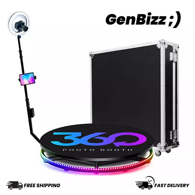 360 Photo Booth, Video Booth, Motorized Spinner & Flightcase (Multiple Sizes)
