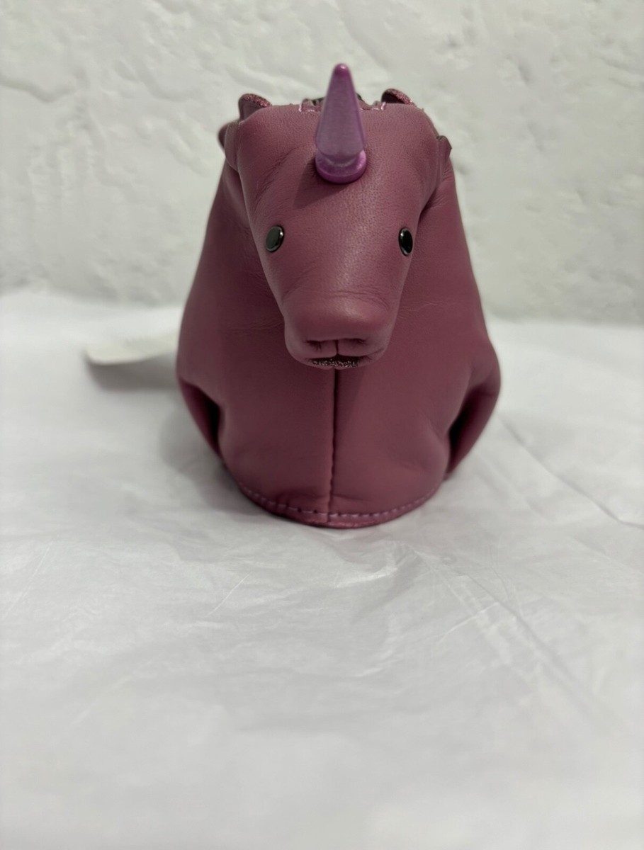 Brand New Authentic Coach Unicorn (Uni) Coin Case- Primrose (Rose