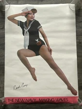 Hot Girl Sexy Babe Vintage Poster Carole Casey The New Navy Pro Arts 1981 14-354
