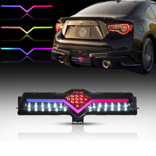 Smoked Toyota GT86 FRS BRZ RGB LED DRL Rear Bumper Reverse Brake Fog Lights Lamp - Afbeelding 1 van 11