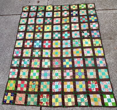 Antique Vtg Crazy Quilt Early American 1800s Embroidered 75 x93 