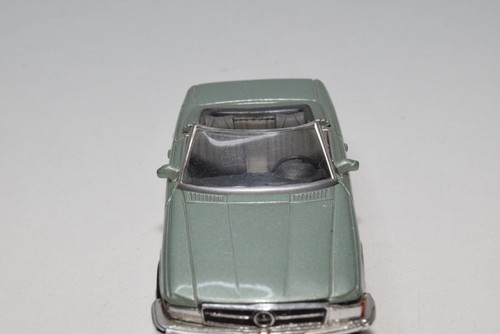 B67 1:43 NEWRAY NEW RAY MERCEDES-BENZ 350SL 350 SL 1971 MET. GREEN EXC. COND. - Picture 4 of 9