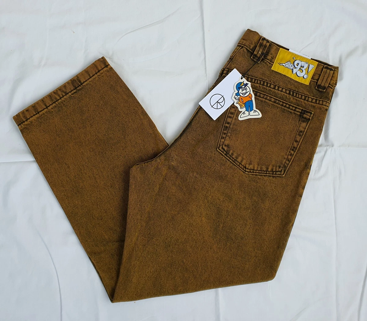 Pantalon Polar Skate 93 Denim Yellow Dark BNWT size 34 x 32