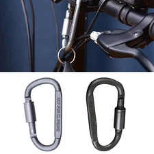 2xTactical D Keychain Shape Hook Buckle Clip Climbing Army Carabiner Hanging Fit