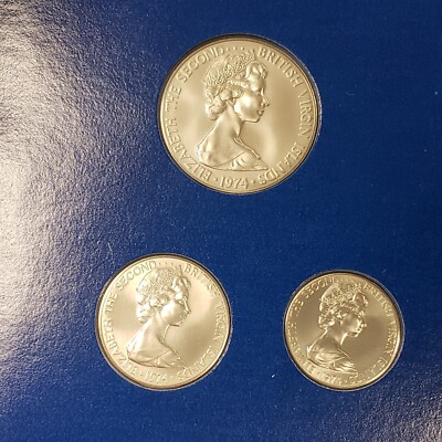 1974 British Virgin Islands BU Specimen Set Franklin Mint .7643 oz