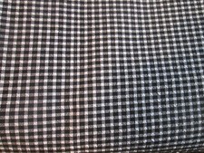 Fabric Black White Gingham 2 Yards 60 Width