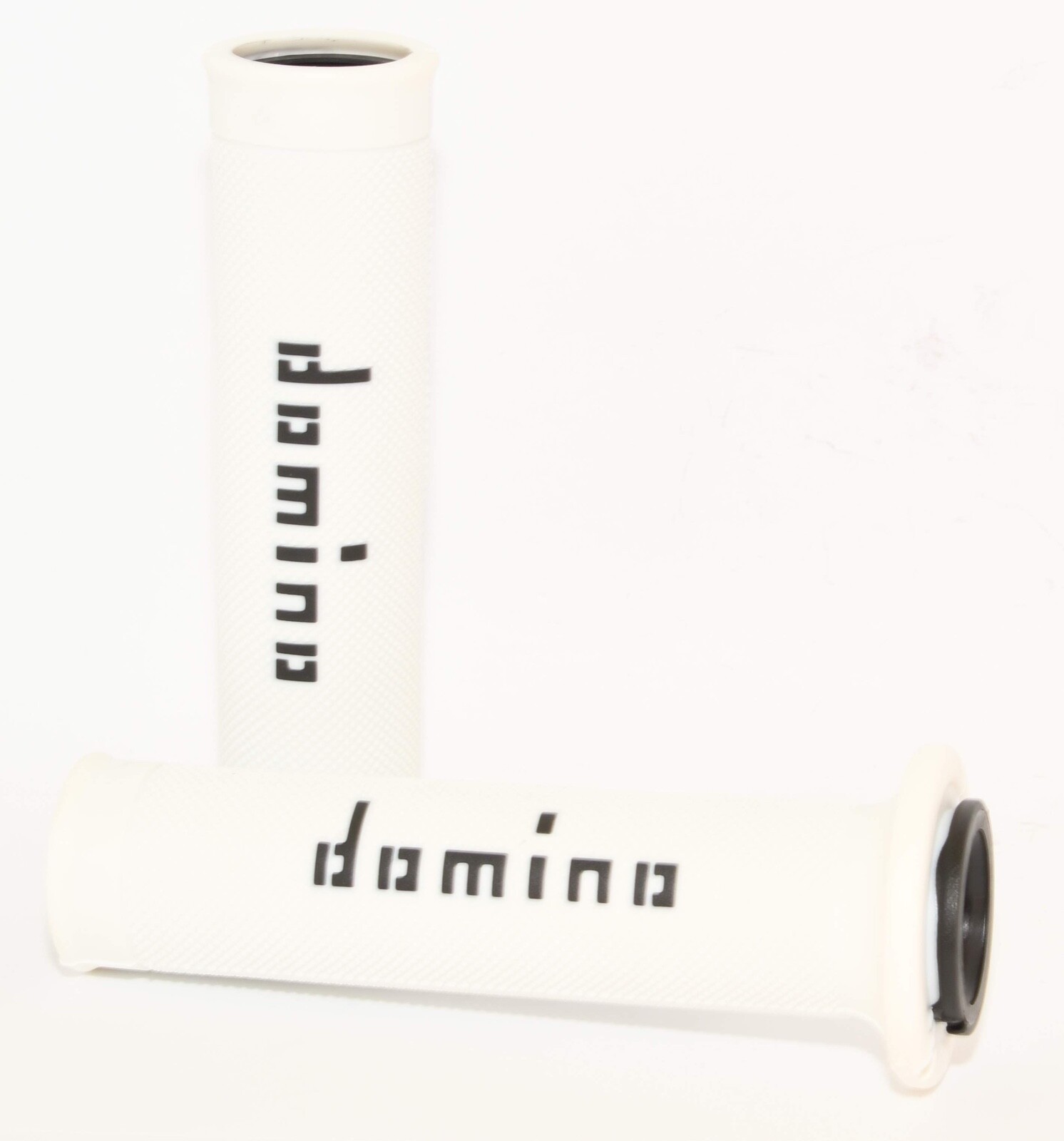 Domino A010 Road Racing Dual Density Grips White and Black