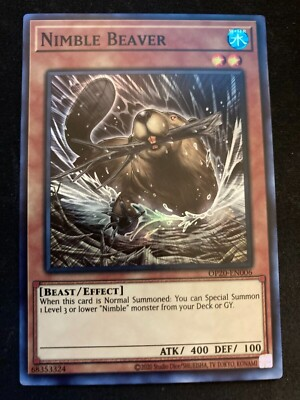 #ad *** NIMBLE BEAVER *** SUPER RARE OP20 EN006 MINT YUGIOH $1.95