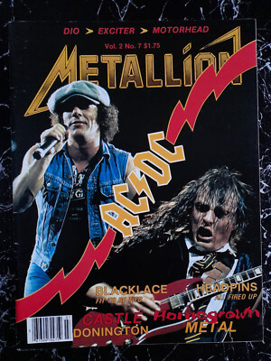 METALLION*1985*CANADA*DARBY MILLS*JADE(SWEET MARY BLACK-Poster)*BLACK LACE*AC/DC