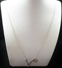 Sterling Silver Pretty Design Pendant Necklace 18.0" #FMC177