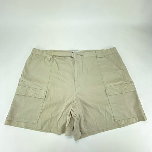 Columbia PFG Mens Fishing Shorts Beige 