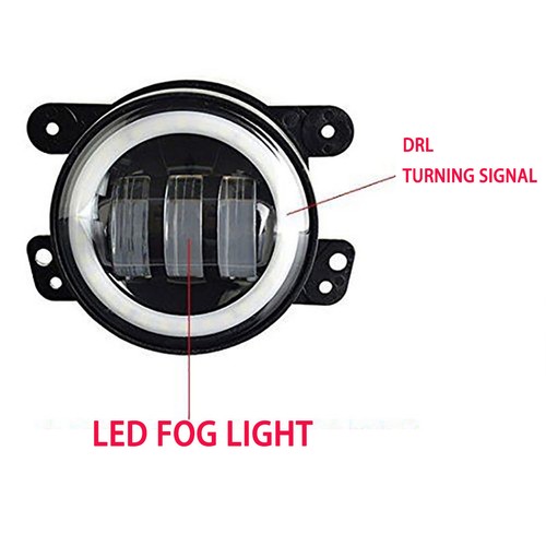 For 05-10 Chrysler 300 05-08 Magnum Bumper Front Driving Halo Fog Lights Foglamp - Picture 7 of 10