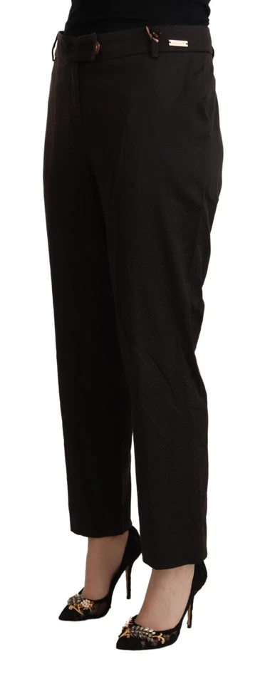 Pantalones ALESSANDRO DELL'ACQUA Marrón Cintura Media Acampanados Formales Mujeres IT44/US10/L $400 Foto 2 de 4