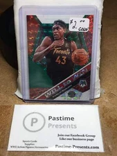 2019-20 Mosaic #8 Pascal Siakam Will to Win Green Prizm Toronto Raptors