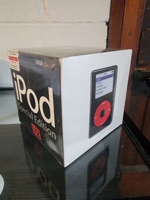 U2 【未開封】iPod Special 5th Video iPod Apple for Backplate Black Edition Special U2 Thin M9787J/A Edition ポータブルプレーヤー