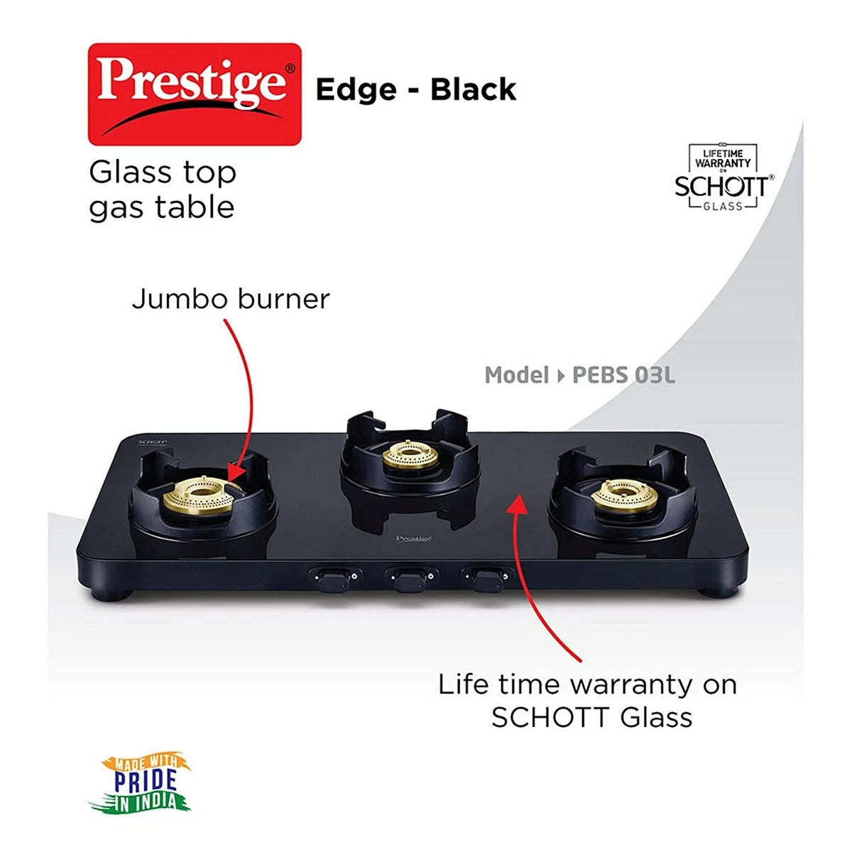 Prestige 3 on sale gas stove
