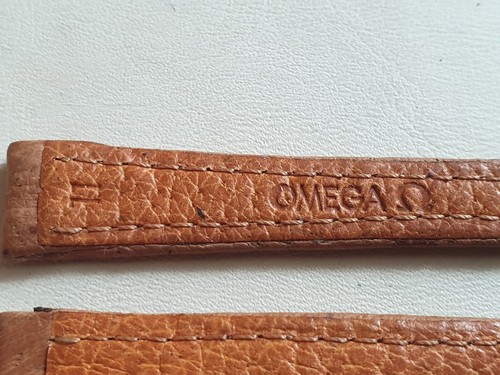 Vintage Omega Ladies 11mm Light Brown Pigskin Leather Strap - STUNNING STRAP!! - Foto 4 di 7