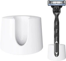 Ceramic Shave RAZOR HOLDER STAND FOR Gillete Fusion 5 Proshield Proglide Mach 3