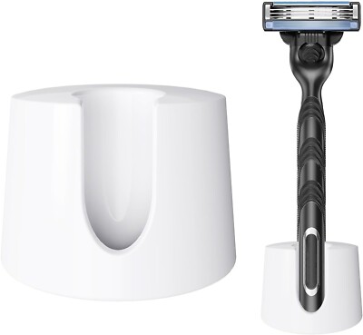 Ceramic Shave RAZOR HOLDER STAND FOR Gillette Fusion 5 Mach 3 Dorco Pace 6 Pro W