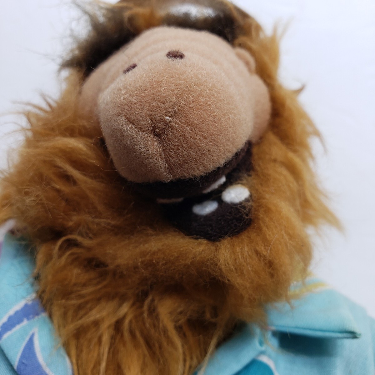 1988 ALF Alien Plush Hand Puppet Doll Hawaiian Shirt Vintage 12