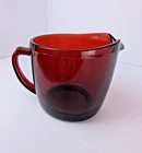 Vintage Anchor Hocking Ruby Red Glass Creamer