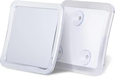 Small Travel Shower Mirror - Fogless Shaving 5.3"L x 5.3"W, Clear 