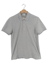 Polo Lacoste uomo taglia XS grigia elasticizzata fit manica corta logo