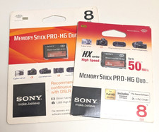 Set of 2 NEW Sony 8GB Memory Stick Pro-HG DUO Card 50MB/s Model MS-HX8B