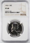 Certified 1963 Franklin Half Dollar NGC PF68 Proof Silver 50c