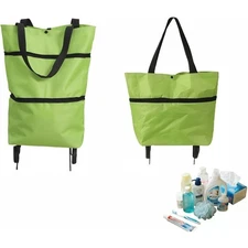 Foldable Shopping Cart with Wheels Collapsible Grocery Bag Hand Truck Portable