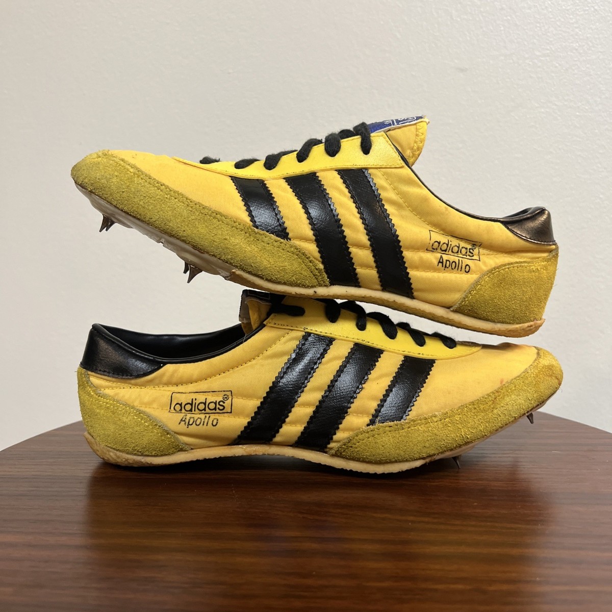 70's〜80's adidas ATP vintage USA製 Vintage 70s Adidas Apollo Track And Field Spikes Yellow Made In