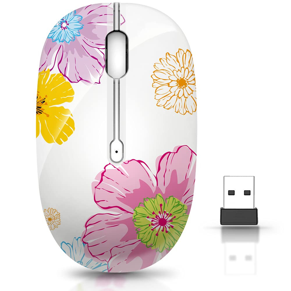 Wireless Mouse with Nano Receiver for PC, Laptop, Notebook, Computer, MacBook...-image