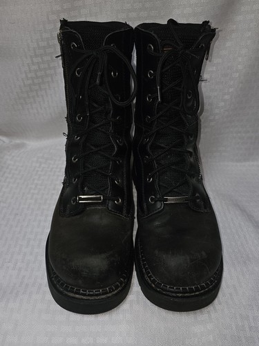 Harley Davidson 91542 Herren Größe 9,5 Leder Reißverschluss Motorrad Reitstiefel Schwarz  - Bild 4 von 11