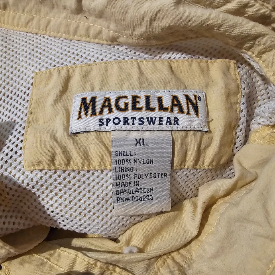 Magellan Sportswear Mens Yellow Short Sleeve Fishing Shirt XL - Image 4 of 4