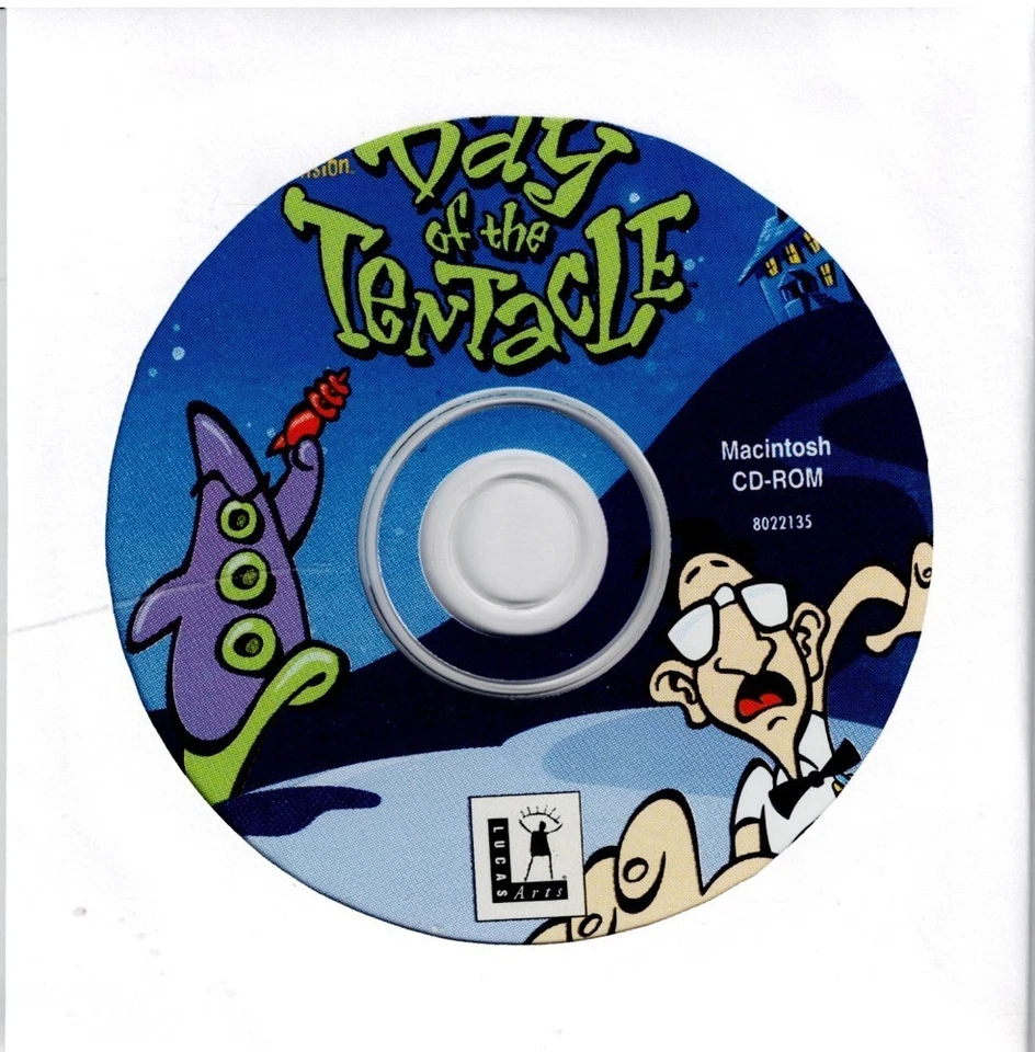 Maniac Mansion Day of the Tentacle Mac New Cd Rom Paper Sleeve Mac 9.0 & Below - Image 2 of 4