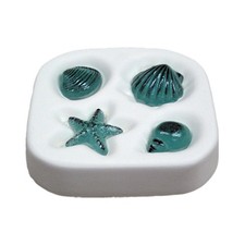 5.25"SQ.-Deep 1" Beach Shells Mold Glass Fusing