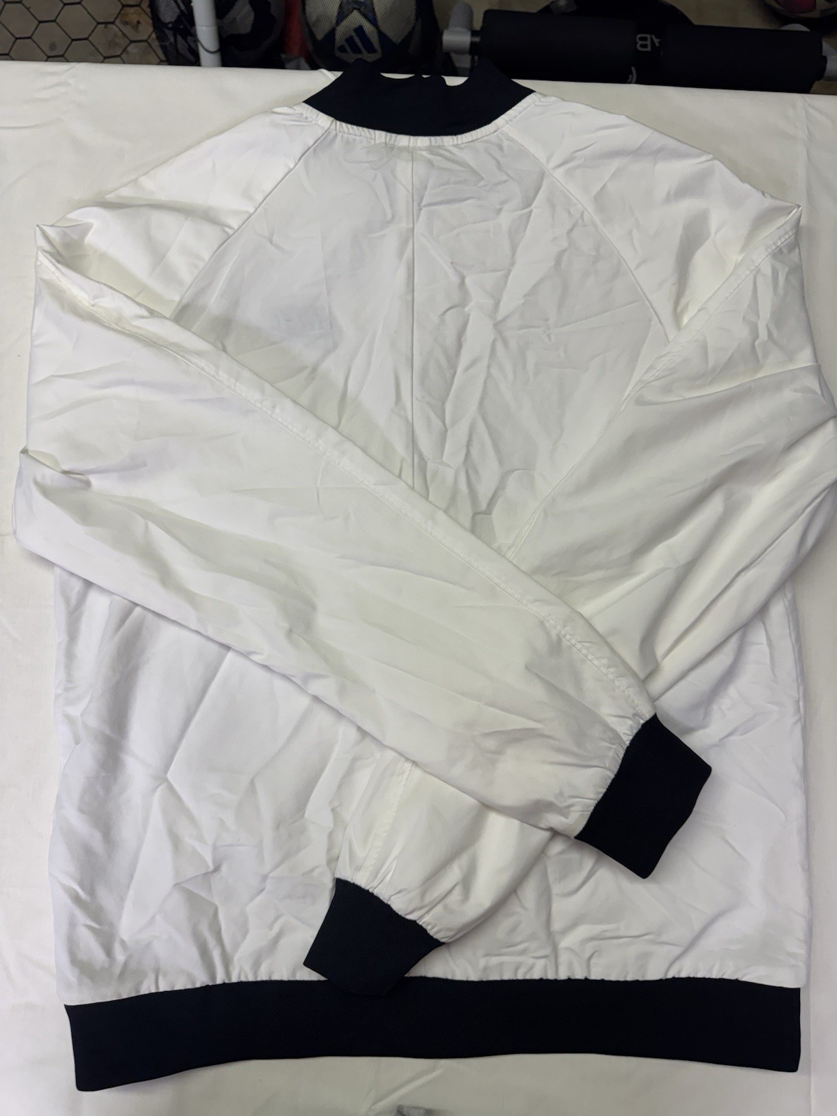 Nike Full Zip Lightweight Basic Jacket White Blac… - image 4