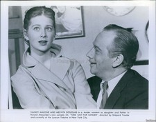 1964 Photo Nancy Malone & Melvyn Douglas In Time Out For Ginger Theater 8X10