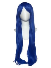 32'' Long Straight Long Bangs Royal Blue Cosplay Tomoyo Wig