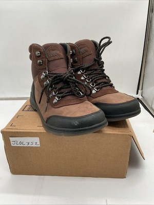 SOREL Ankeny II Men's US 10.5 Tobacco Black Round Toe Waterproof Boots JLOL352