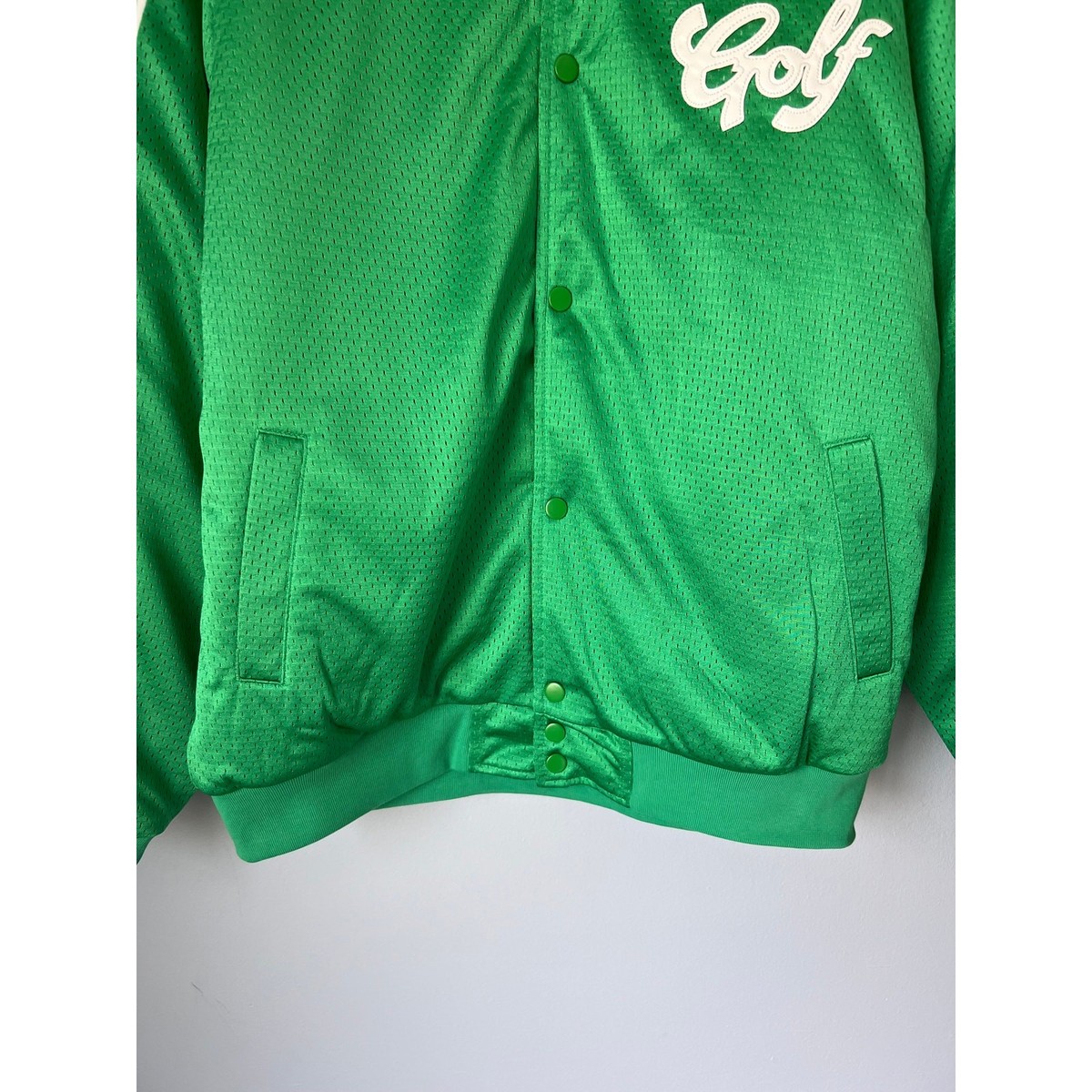 Golf Wang Mesh Baseball Jacket - Size Large - Green - NEW | eBay