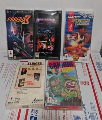 5 3DO Games  Including Phoenix3, Cannon Fodder, Gunslinger Collection, READ!!
