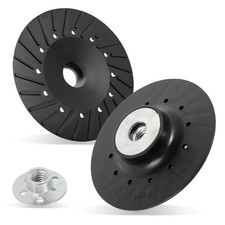 Stitokg (2 Pack) 4.5 Inch Angle Grinder Backing Pad, 5/8"-11 2 Pack, Black