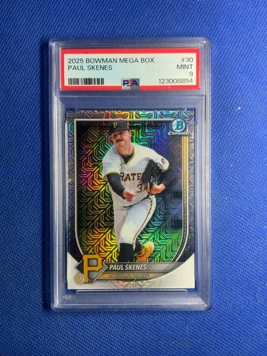2025 Bowman Chrome Mega Box Mojo Refractor Paul Skenes #BCP-125 PSA 9 MINT