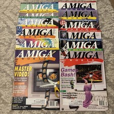 Bundle of 12 Amiga World Computer Magazines 1994