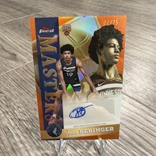 2025-26 Topps Finest Masters Joan Beringer Orange Refractor Rookie Auto /25 