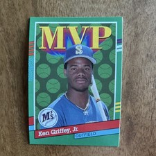 Leaf Ken Griffey Jr. MVP #392 1990 Seattle Mariners MLB Baseball Trading Card