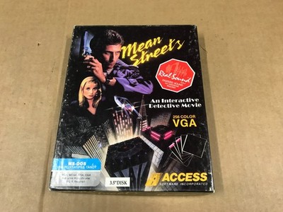 Vintage Mean Streets MS-DOS Game - IBM PC, Tandy - 3.5'' Disk